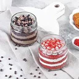 Choco Chip N Red Velvet Jar Cake Set-picture-28
