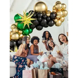 CHOCOZONE Black 85 Pieces Birthday Decorations-picture-28