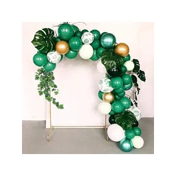 CHOCOZONE Green Pack of 100 12" Golden Metallic Balloons-picture-34