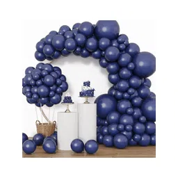 CHOCOZONE Pack of 100 Blue Metallic Birthday Party Balloons-picture-23