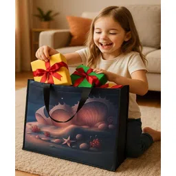 Chocozone Pack of 12 Non Woven Guddy Bags Party Favor Bag Birthday,Party Return Gift Bag Goody Bags for Return Gifts (30cm * 30cm) (Sea Shell)-picture-14