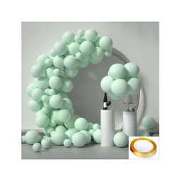 Chocozone Pastel Balloons for Birthday  Pack of 100 - Green-picture-39