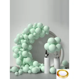CHOCOZONE Pastel-Green Set Of 100 Balloons-picture-16