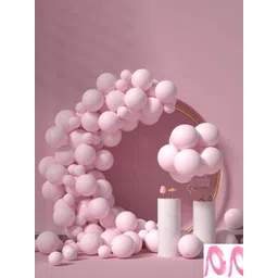 CHOCOZONE Pink 100-Pieces Party Props Balloons-picture-27