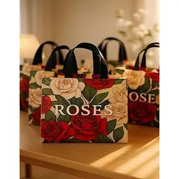 Chocozone Pack of 12 Non Woven Return Gift Bags for House Warming Guddy Bag Party Favor Bags Birthday, Party Return Gift Bag Goody Bags for Return Gifts (30cm * 30cm)-picture-16