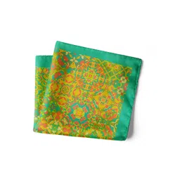 CHOKORE Indian At Heart line Men Printed Silk Pocket Squares-picture-17