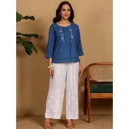 Chowkhat Floral Cotton Top-picture-27