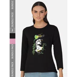 CHOZI Pack Of 2 Graphic Printed Cotton T-shirt-picture-24