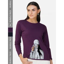 CHOZI Pack Of 2 Graphic Printed Cotton T-shirt-picture-12