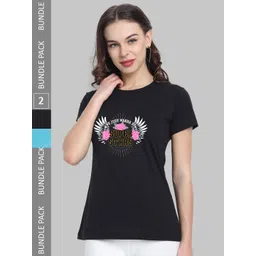 CHOZI Pack Of 2 Printed Cotton Bio Finish T-shirt-picture-15