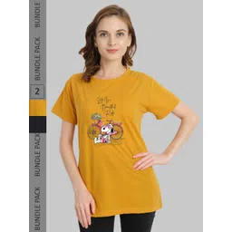 CHOZI Pack Of 2 Printed Cotton T-shirt-picture-10
