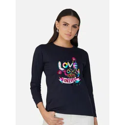 CHOZI Pack Of 2 Printed Round Neck Cotton T-shirt image 5