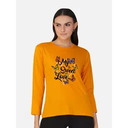 CHOZI Typography Printed Round Neck Cotton T-shirt-picture-38