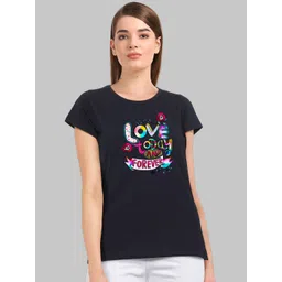 CHOZI Women Typography Printed Bio Finish Cotton T-shirt-picture-21