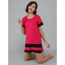 christy world Christy Pack Of 2 Colourblocked Cotton Longline T-Shirt image 5