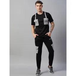 CHROME & CORAL Men Pocket Detailed Tracksuit-picture-33