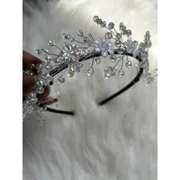 CHRONEX Crystal Leaf Fancy Hairband image 4