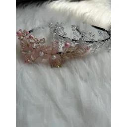 CHRONEX Set Of 2 Crystal Beaded Hairband-picture-17