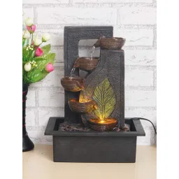 CHRONIKLE Black Polyresin Table Top 4 Steps Waterfall Fountain-picture-26