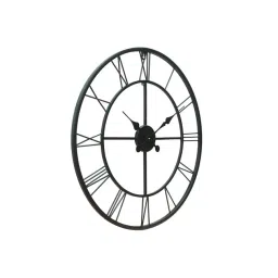 CHRONIKLE Classic Round Black Iron Wall Clock image 4