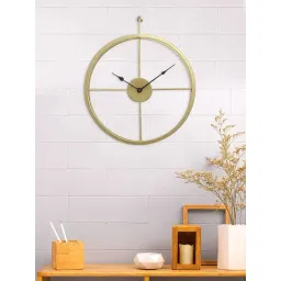 CHRONIKLE Classic Round Gold Iron Wall Clock-picture-43