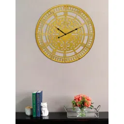 CHRONIKLE Classic Round Gold Iron Wall Clock-picture-19