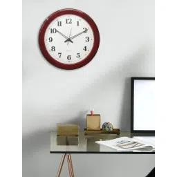 CHRONIKLE Classic Round Red Plastic Wall Clock-picture-29