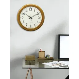 CHRONIKLE Classic Round Yellow Plastic Wall Clock-picture-20