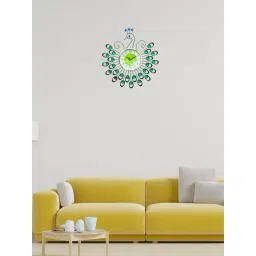 CHRONIKLE Embellished Green Iron Wall Clock-picture-48