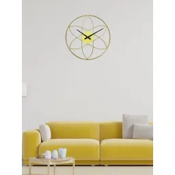 CHRONIKLE Round Gold Iron Wall Clock-picture-34