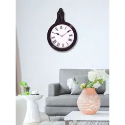 CHRONIKLE Square Rosewood Brown Wood Wall Clock-picture-20