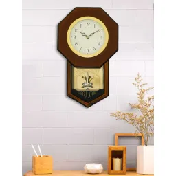 CHRONIKLE Vertical Brown Wood Wall Clock-picture-24