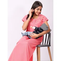 CHUI MUI Embroidered Maxi Nightdress-picture-18