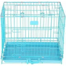 chullbull pet products 18 INCH SMALL Multicolour, Blue, Black Pet Crate-picture-0