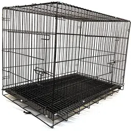chullbull pet products Double Door Folding Metal Dog Cage with Paw Protector, for Small Dogs and Puppy Dog, Cat, Rabbit, Miniature Pig, Monkey, Bird, Hamster Cage-picture-38
