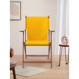 Chumbak Mustard-Yellow Sahara Bistro Folding Chair image 1