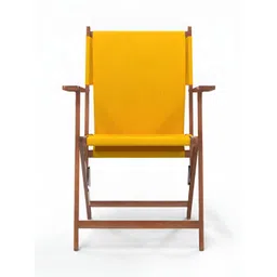 Chumbak Mustard-Yellow Sahara Bistro Folding Chair image 3