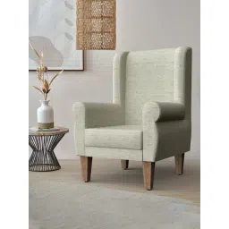 Chumbak Srilanka Solid Ivory Sheesham Wood Begum Wing Chair-picture-23