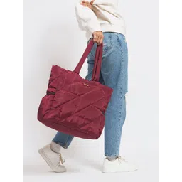 Chumbak Women Textured Solid Structured Shoulder Bag-picture-17