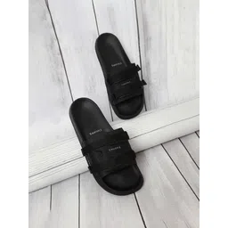 chupps Element Black & Black Slides Soft Lightweight Flip Flops For Men Slides-picture-28