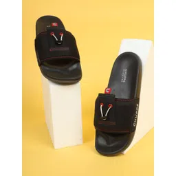 CHUPPS Men Blaze Black Red Casual Slider-picture-10