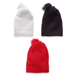 CHUTPUT Pack Of 3 Hand knitted Crochet Beanie Cap-picture-38