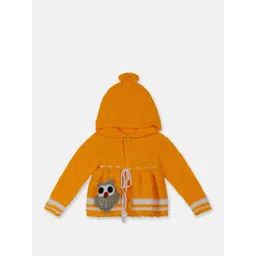 CHUTPUT Unisex Kids Embroidered Woollen Cardigan with Embroidered Detail-picture-23