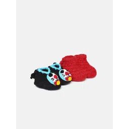 CHUTPUT Unisex Kids Pack of 2 Crochet Booties-picture-34