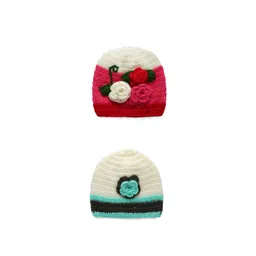 CHUTPUT Unisex Kids Pack of 2 Embroidered Beanie-picture-13