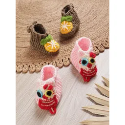 CHUTPUT Unisex Kids Pure Wool Booties-picture-36