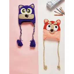 CHUTPUT Unisex Kids Set Of 2 Woollen Beanie-picture-27