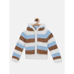 CHUTPUT Unisex Kids Striped Woollen Cardigan-picture-34