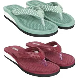 Doctor step with cibek comfortable extra soft daily wear women slipper pack of 2 Women Flip Flops-picture-26