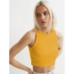 CILIMILI Pack Of 3 Round Neck Crop Tops-picture-37